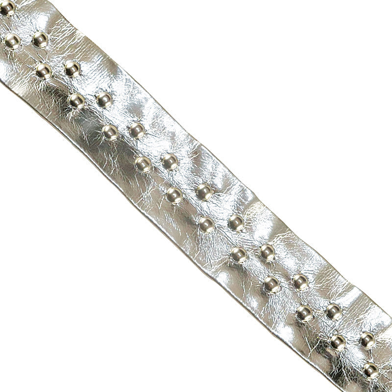 Silver Metallic Trim 24mm with Studs