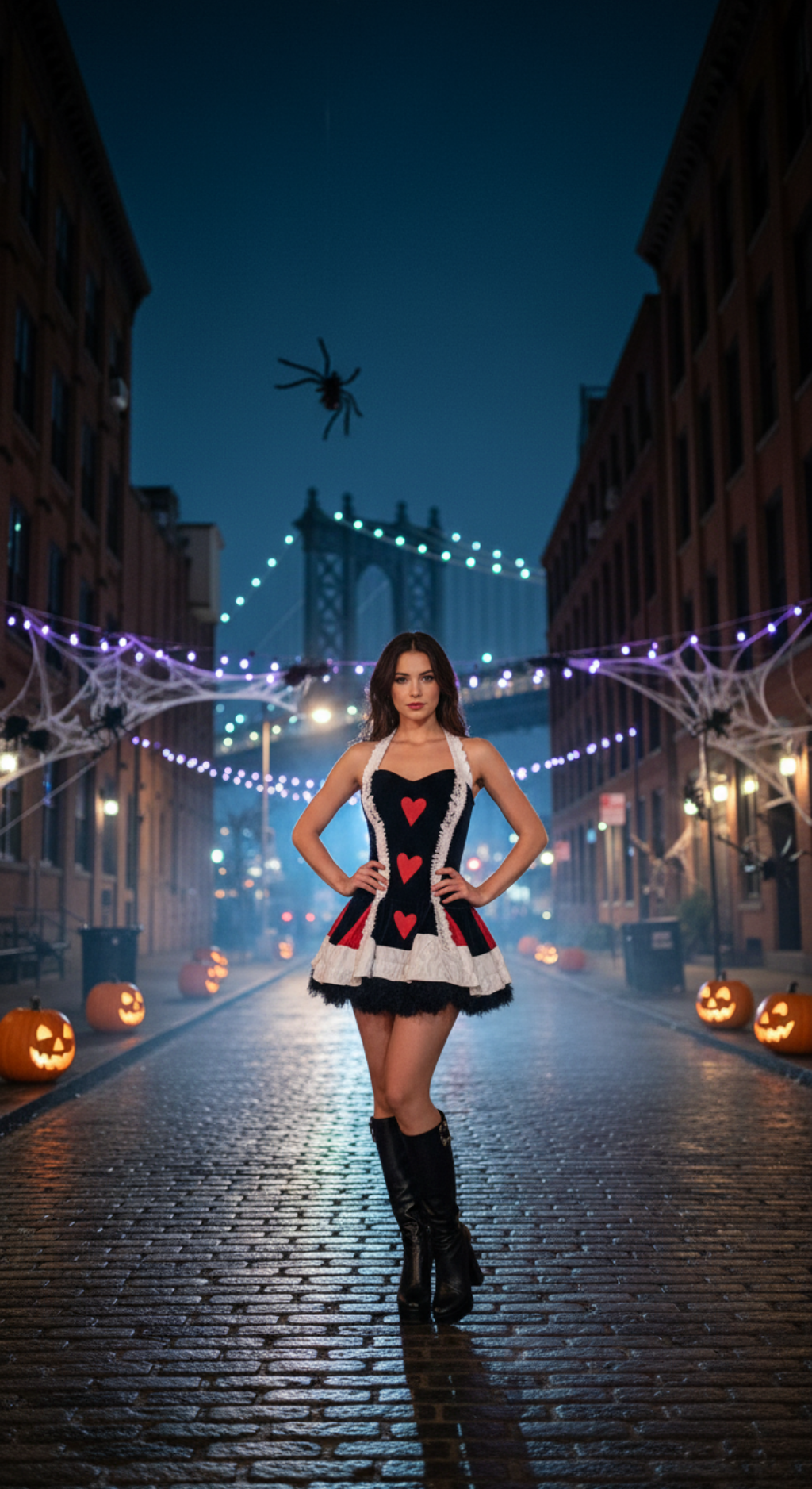 Queen of Hearts Deluxe Costume - Elegant and Dramatic Alice in Wonderland Inspired Dress