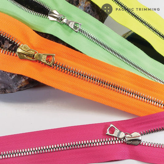 Riri Zipper M6 One Way Fluo Special Tape Nickel Teeth Zipper