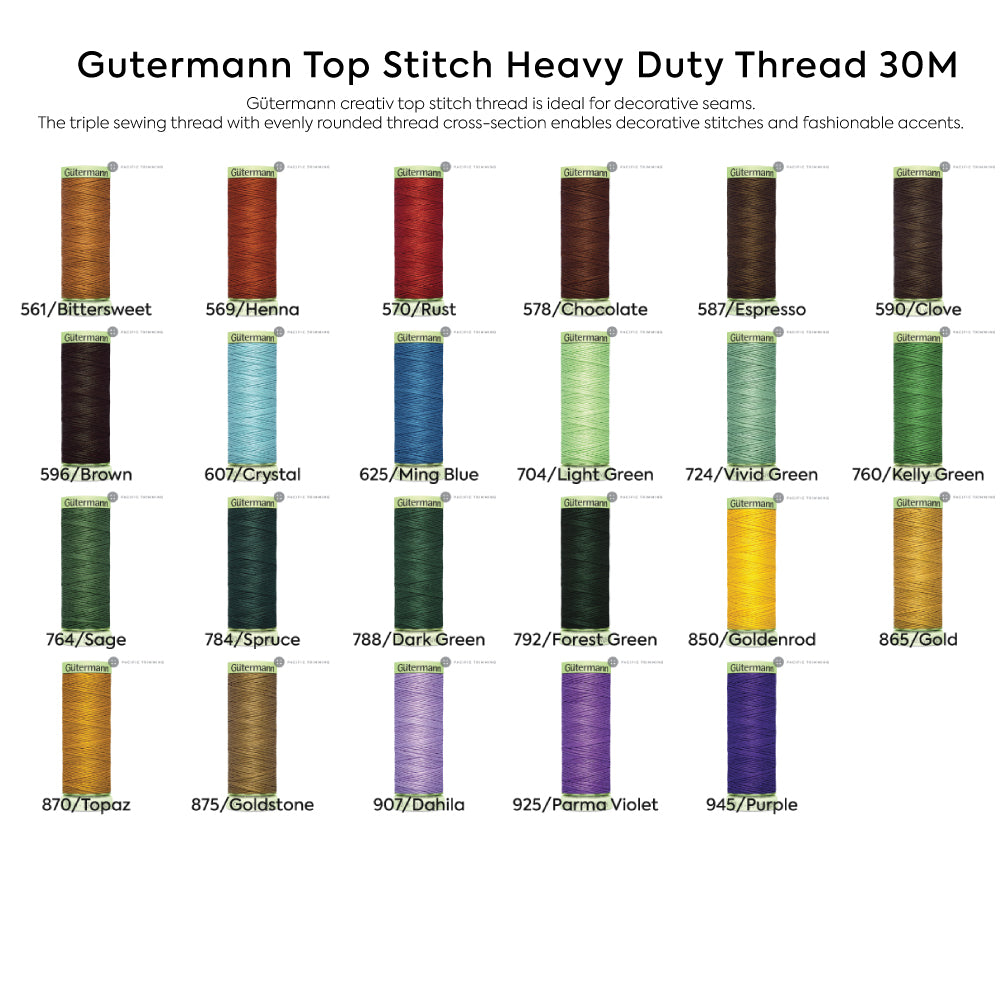 Gutermann Top Stitch Heavy Duty Thread 30M