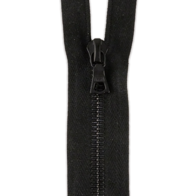 M8 One Way Matte Black Teeth Metal Zipper – Pacific Trimming M8 One Way Matte Black Teeth Metal Zipper – Pacific Trimming