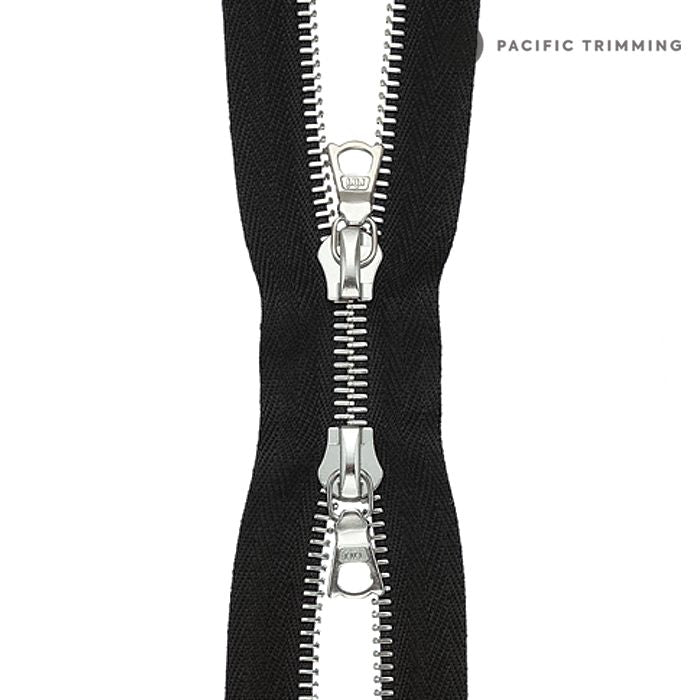 M8 Two Way Nickel Teeth Metal Zipper