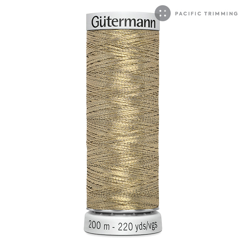 Gutermann Dekor Metallic Embroidery Thread 200M 29 Colors