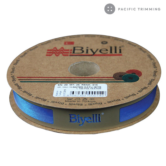 Biyelli 3/4" Satin Bias Tape #15 Aquamarine - Pacific Trimming