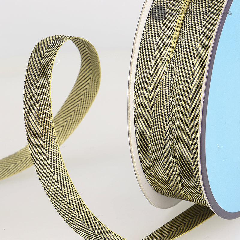 Premium Quality Lurex Metallic Herringbone Twill Tape