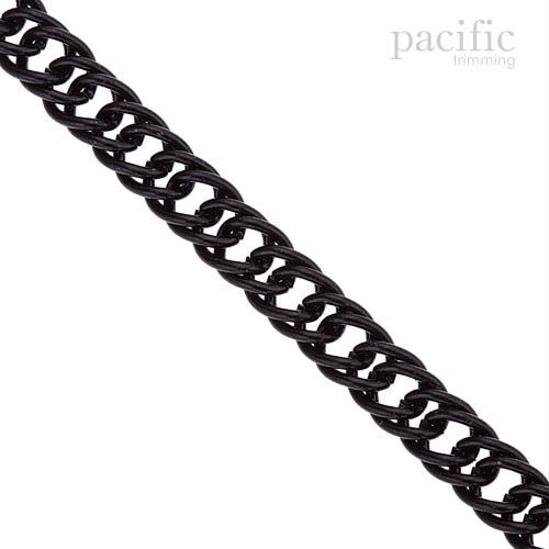 Double Linked Metal Chain Black
