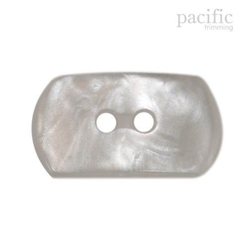 Faux Pearl 2 Hole White Toggle Button 120230PL