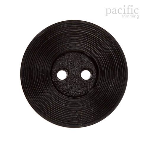 Round 2 Hole Nylon Button 125009BA Black