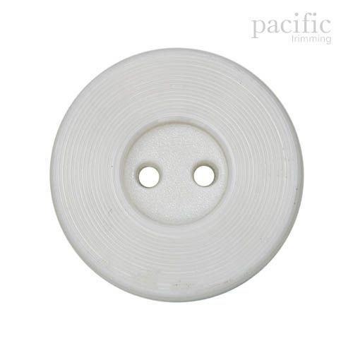 Round 2 Hole Nylon Button 125009BA White