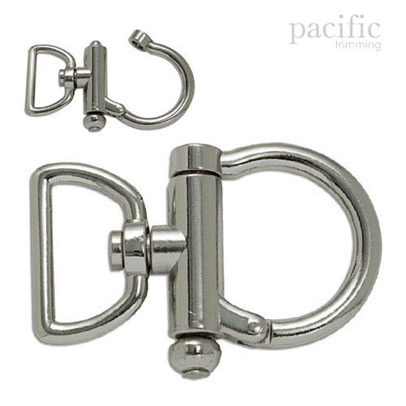 1 Inch Open Swivel Snap Nickel