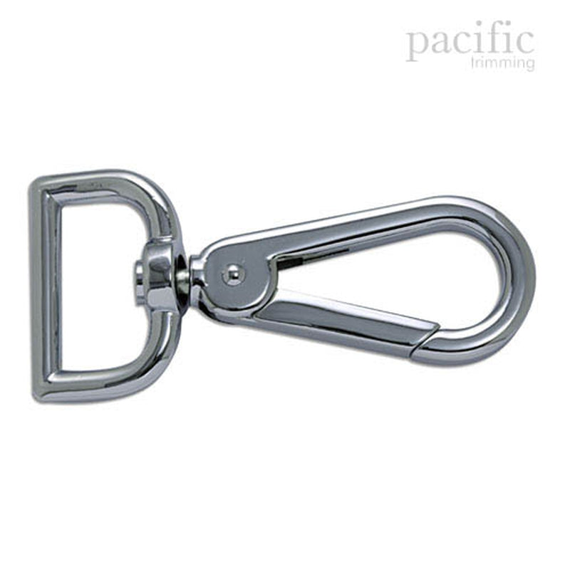 1 Inch Push Gate Swiveling Snap Nickel