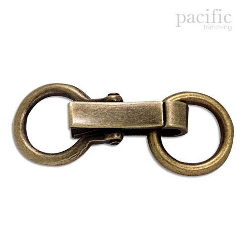 0.5 Inch Ring Snap Swivel Antique Brass 