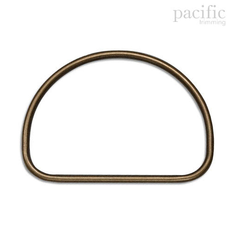 Metal D Ring C Style Antique Brass 3 sizes