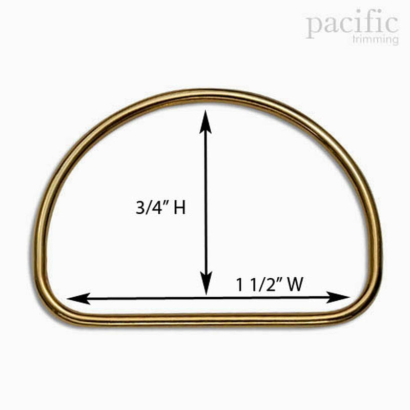 1.5 inch Metal D Ring C Style Gold