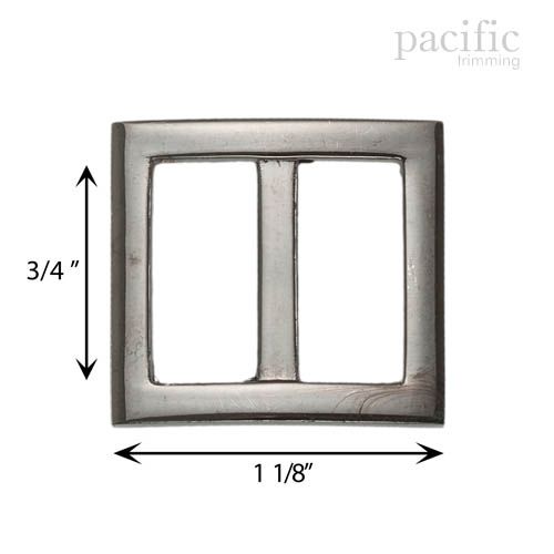 0.75 Inch Square Slider Gunmetal