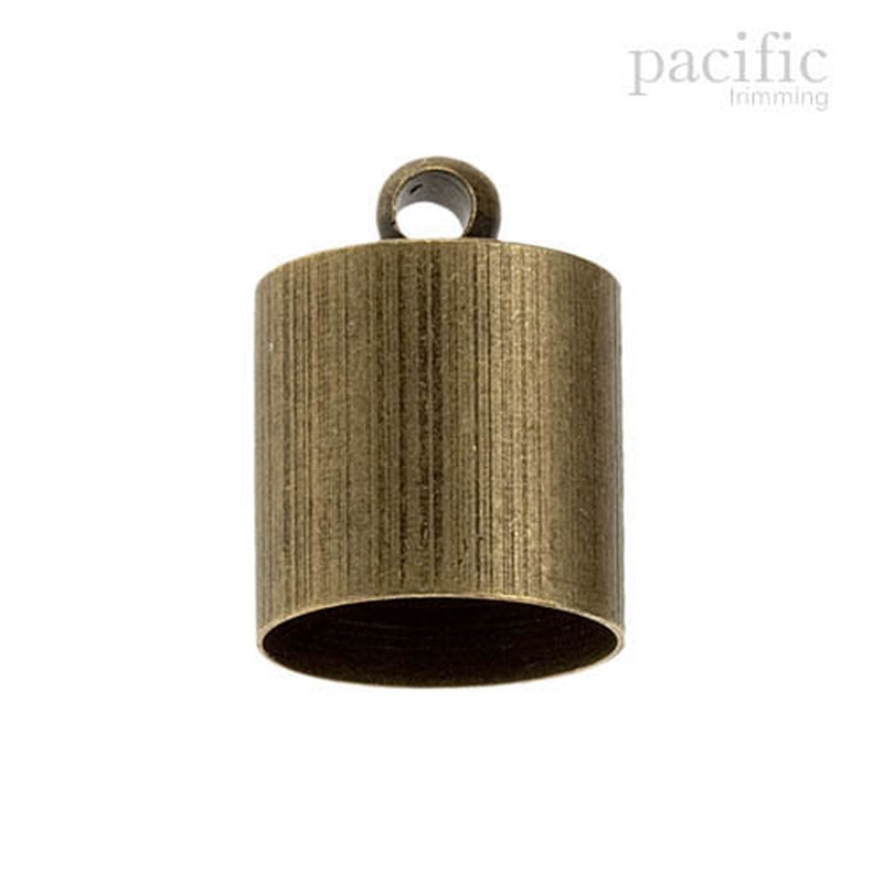 Metal Cord End with Loop Antique Brass 4 sizes