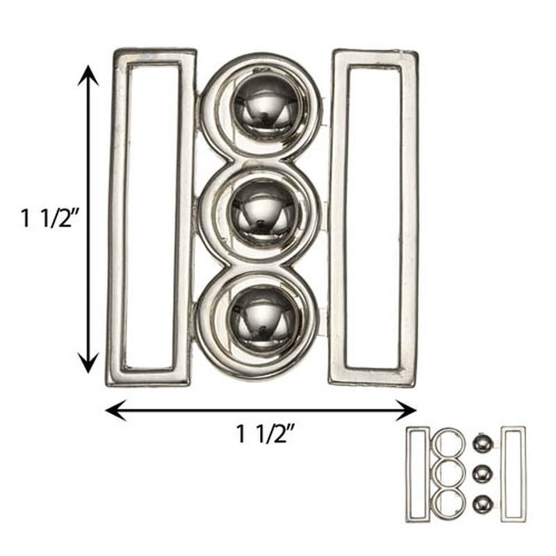 1 1/2" Front Buckle Closure 170425