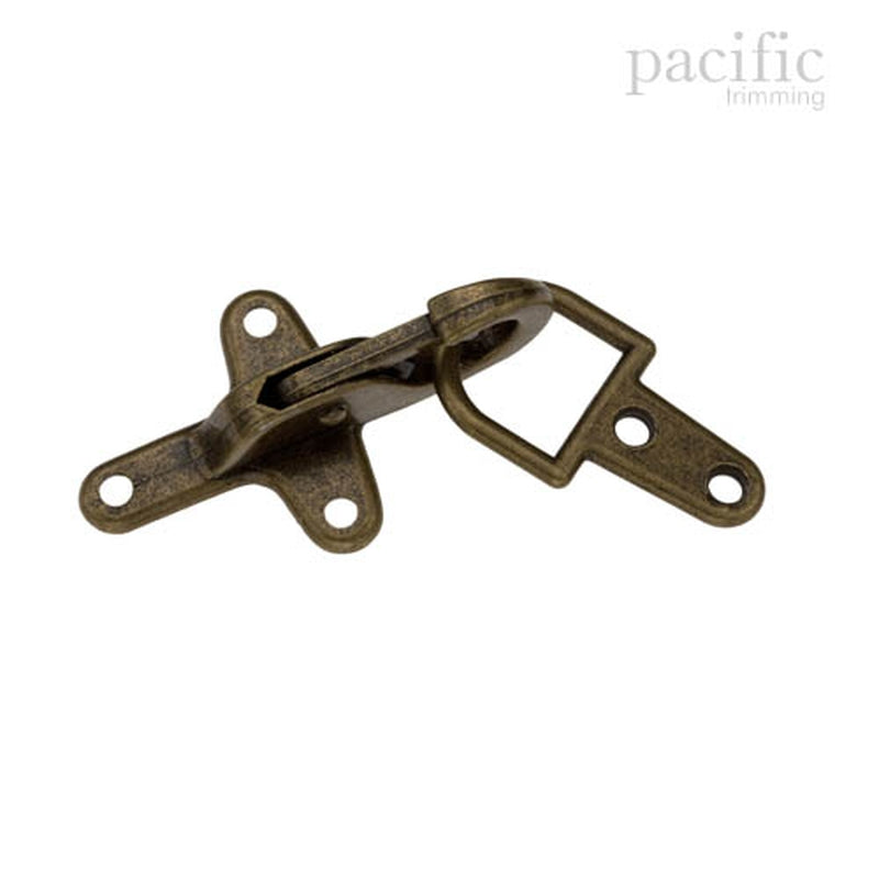 Fireman Clips & Clasp Fastener with Lobster Clasp 84mm Antique Brass
