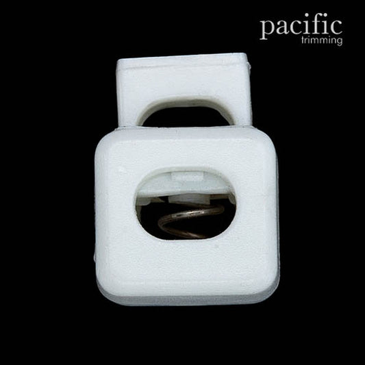 8mm Plastic White Cord Lock 