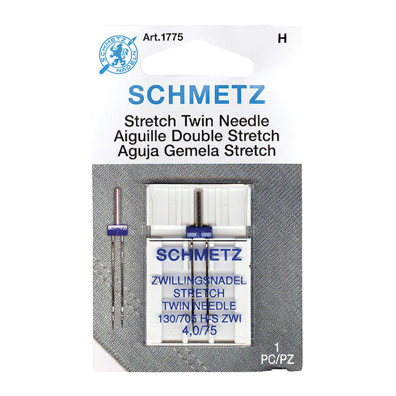 Schmetz Twin Stretch Needle, Size 4.0/75