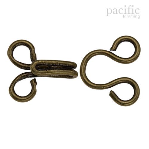 Hook & Eye Antique Brass Multiple Sizes