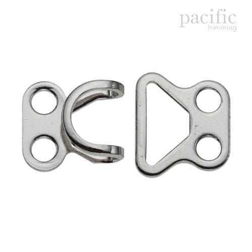 15mm Hook & Eye Silver