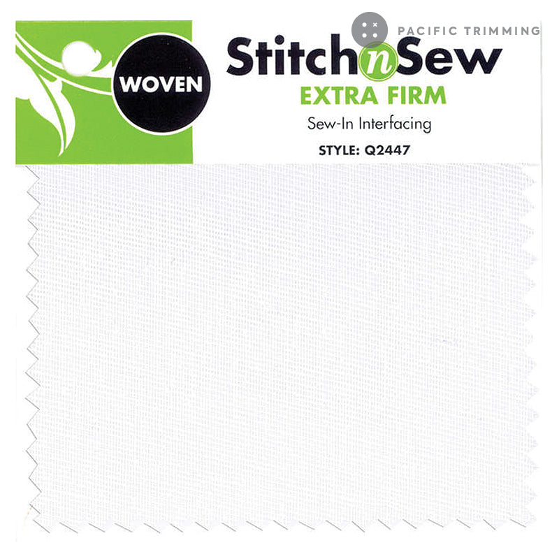 StitchnSew Extra Firm Woven Sew In Interfacing 20" White