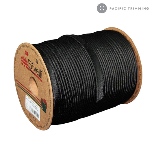 Biyelli 1/2" Satin Piping Tape Black