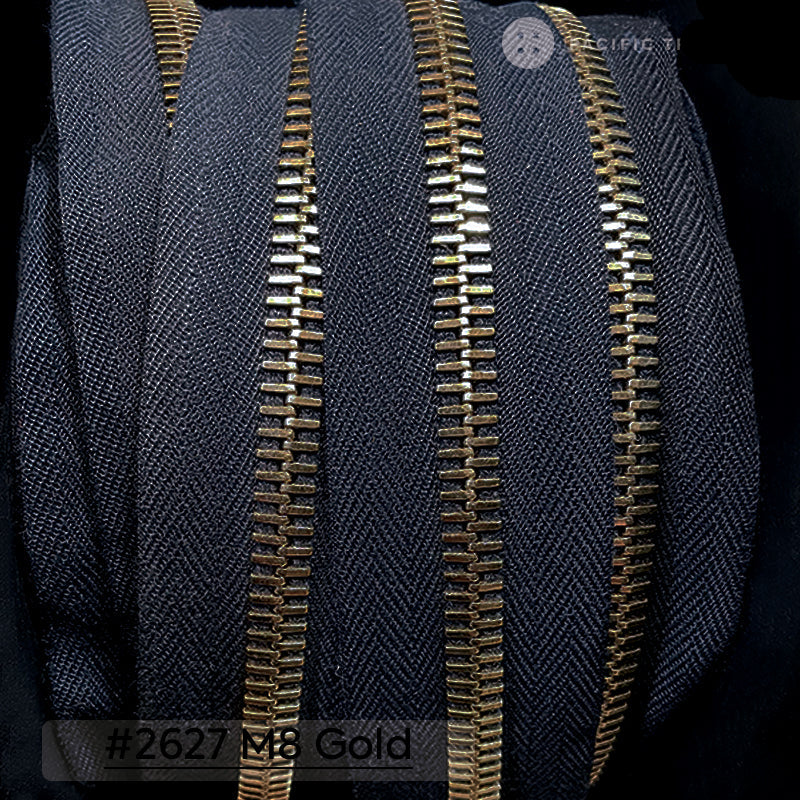 *Stock Clearance Sale* riri Zipper Continuous Chain M8 #2627 Tape with Gold Teeth
