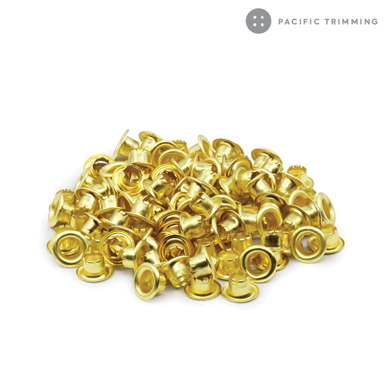 5/32" Eyelets Gold 100 pc