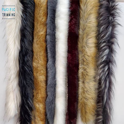 Faux Fur Trim Brown/navy/black/ivory Fur Trim, Soft Fur, Fur Stripe, Furry  Stripe, Fur Long Trim 
