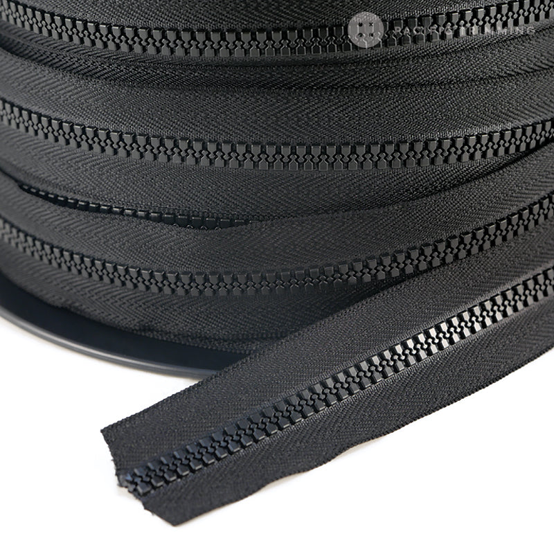 riri Zipper Continuous Chain Decor Plastic Tape Black