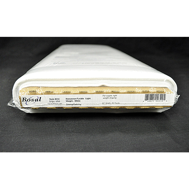 Bosal Non Woven Fusible Lightweight Interfacing 20" White #314