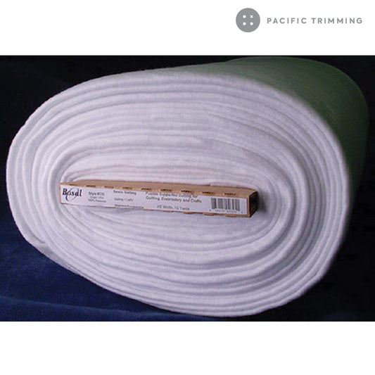 Bosal Fusible Batting Polyester Fleece 45" White #325
