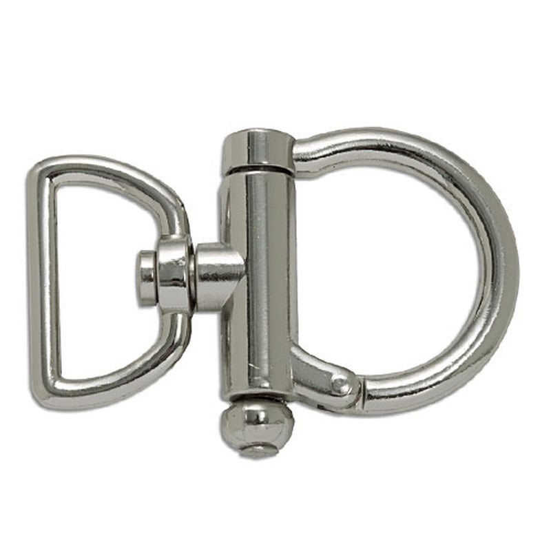 1 Inch Open Swivel Snap Silver