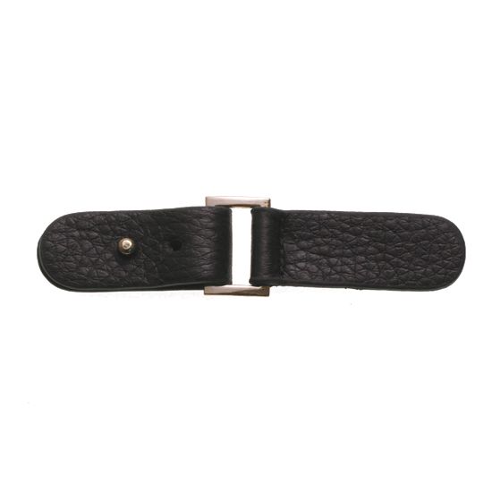 4.25 Inch Leather Closure Dark Brown/Gold