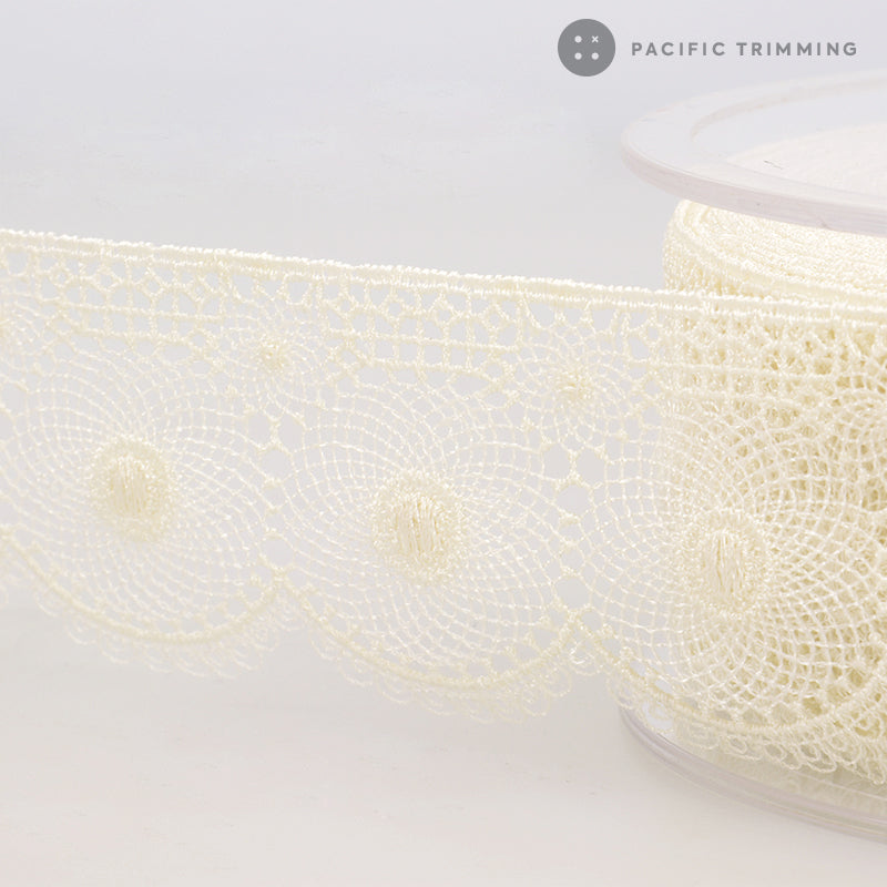 Premium Quality 1 5/8" Scalloped Edge Lace