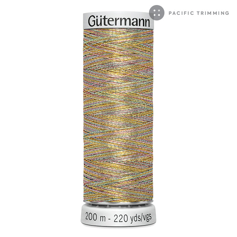 Gutermann Dekor Metallic Embroidery Thread 200M 29 Colors