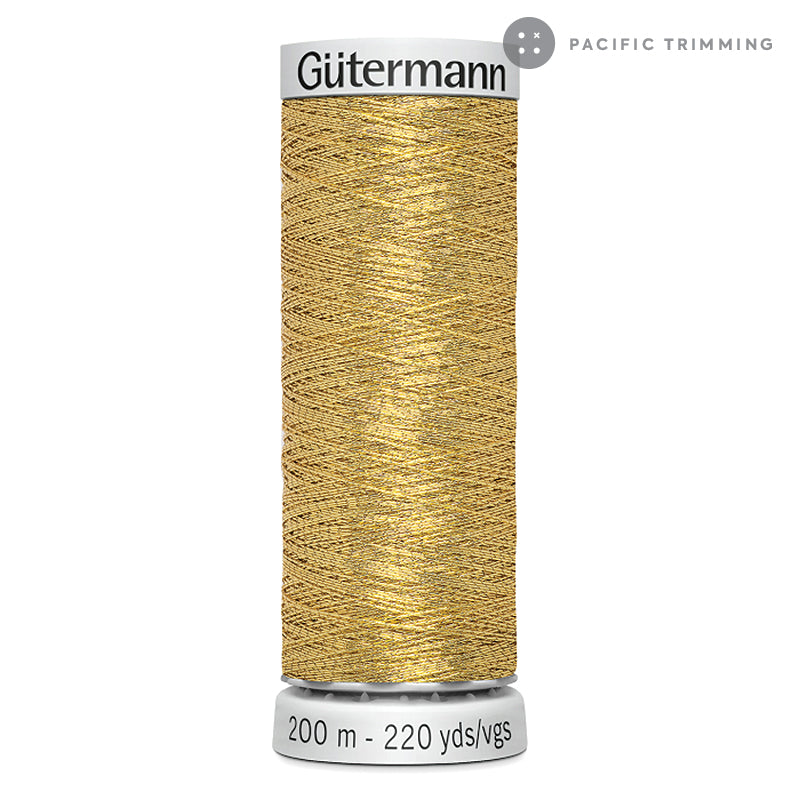 Gutermann Dekor Metallic Embroidery Thread 200M 29 Colors