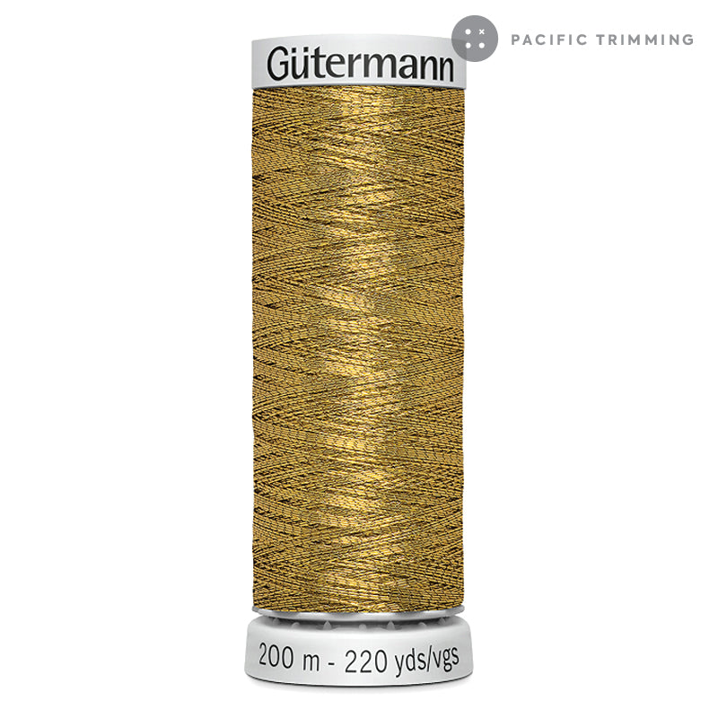 Gutermann Dekor Metallic Embroidery Thread 200M 29 Colors