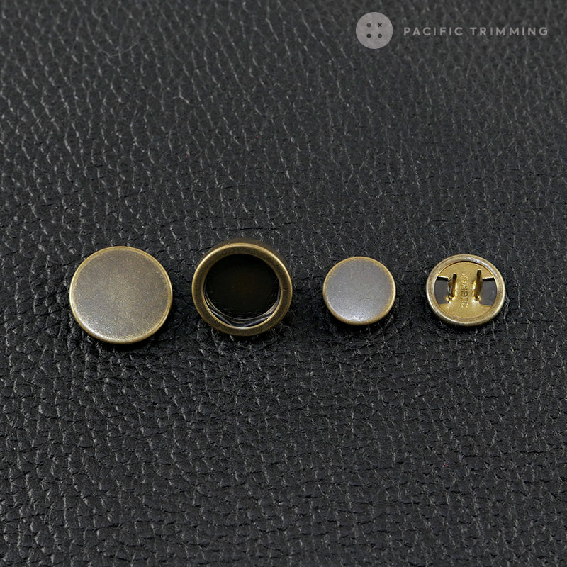 Cobrax Zero Snap Fastener Button Antique Brass