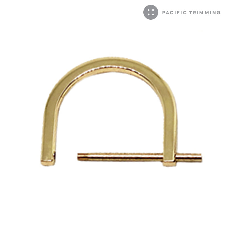 Brass Double D-Rings + Screws