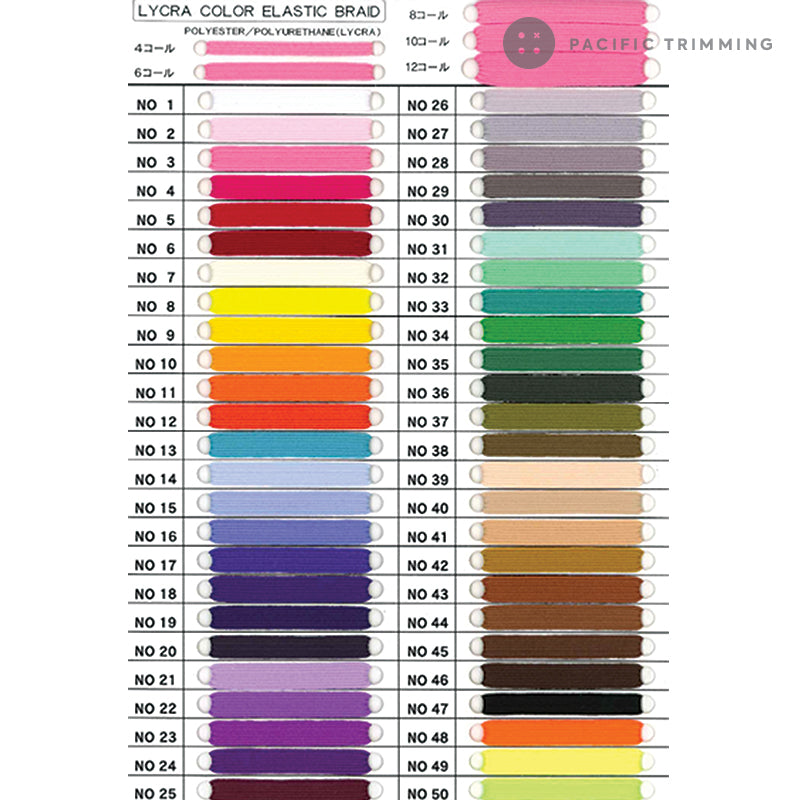 Poly-Fiber Color Chart #50