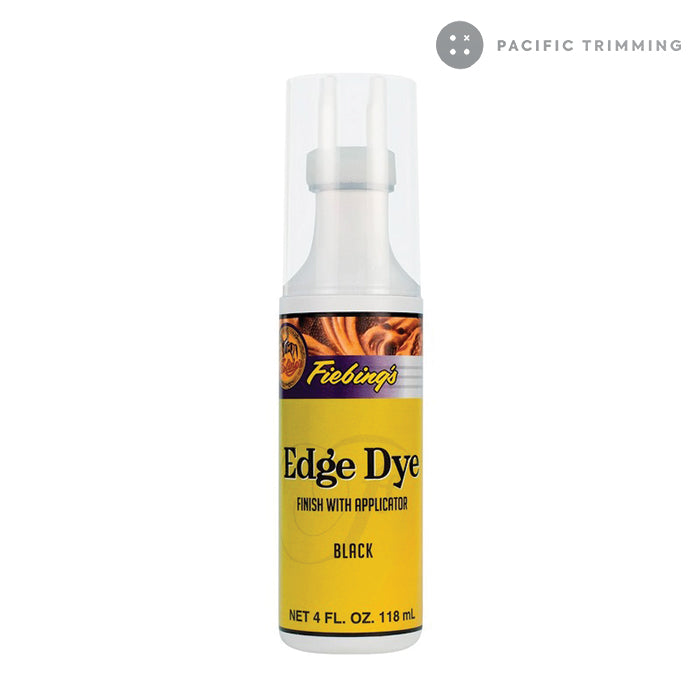 Fiebing's Edge Dye Finish with Applicator 4 oz Black