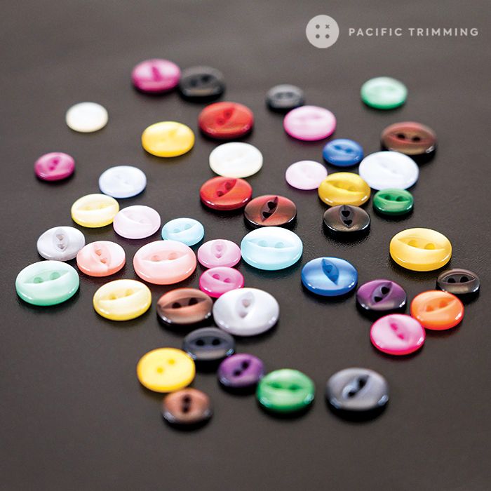 Colored Polyester Shirt Buttons