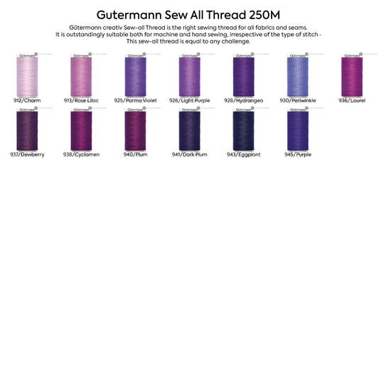 Gutermann Sew All Thread 250M 139 Colors