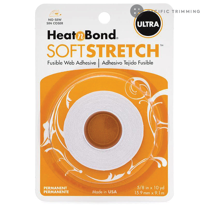 HeatnBond Soft Stretch Ultra Iron-On Adhesive Tape, 5/8 in x 10yds