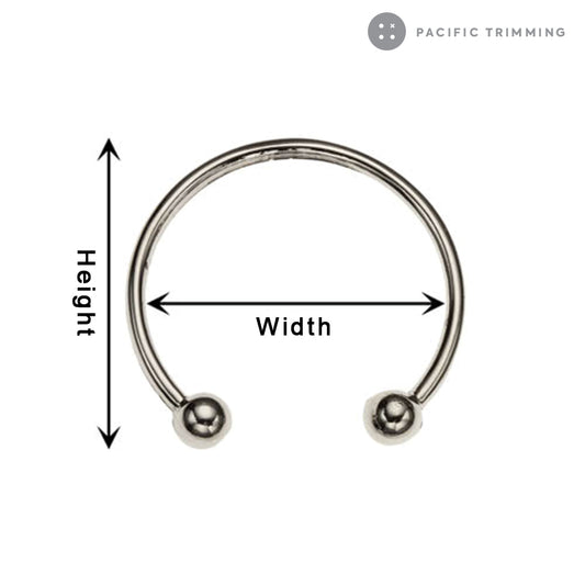 Metal Ball Horseshoe Shape Metal Accessories - Pacific Trimming