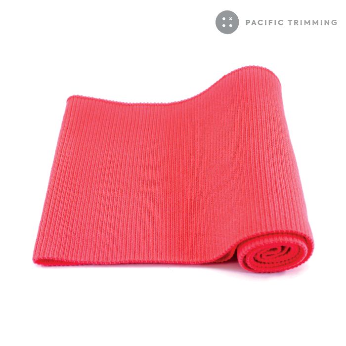 Heavy Weight Solid Rib Knit Neon Pink