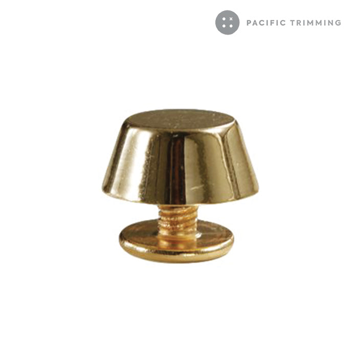 Bucket Shape Screw Back Bag and Purse Feet Multiple Colors Gold